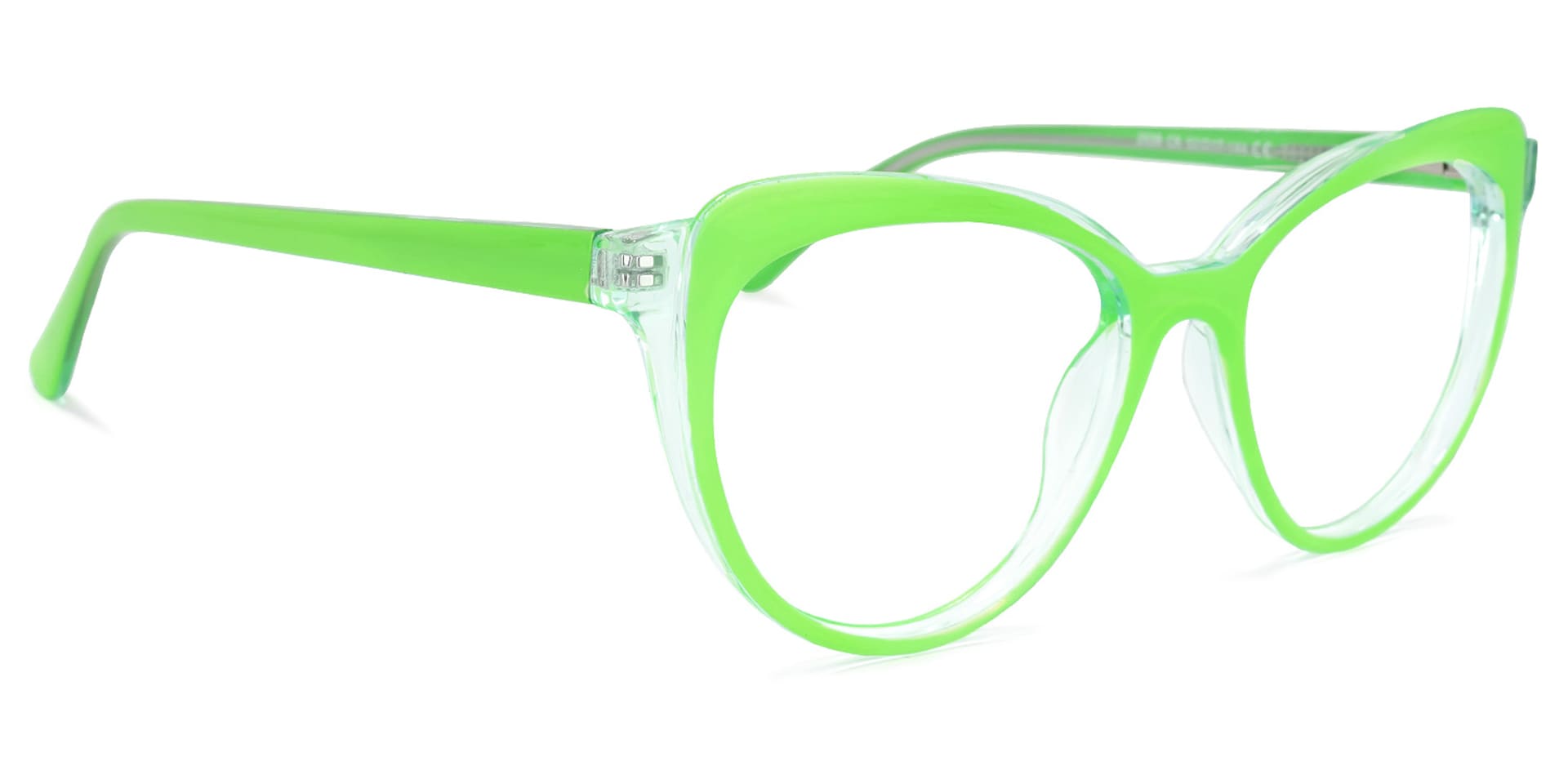 Torrence Cateye Green Glasses | Zeelool Glasses2