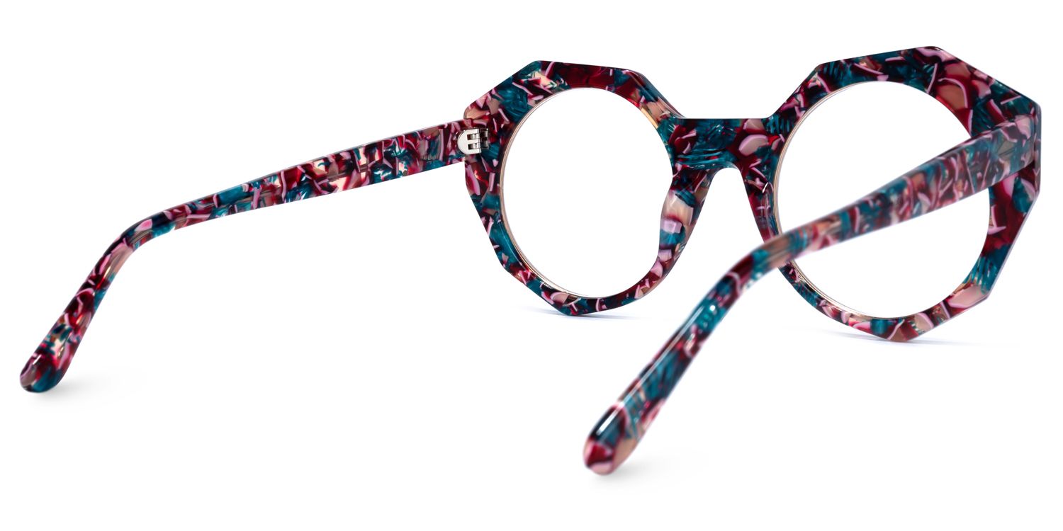 Bogar Geometric Floral Glasses | Zeelool Glasses4