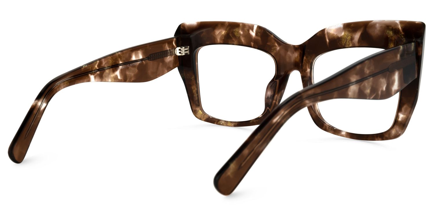 Charmaine Cat Eye Brown Glasses | Zeelool Glasses4