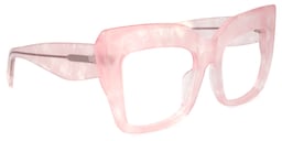 Charmaine Cat Eye Pink Pearlescent Glasses2