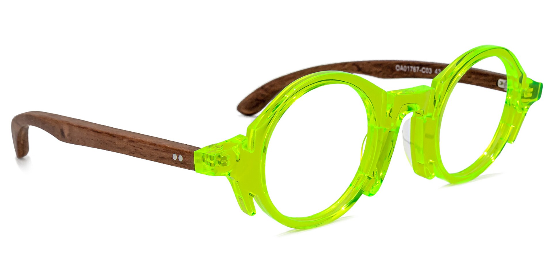 Charlie Round Green Glasses | Zeelool Glasses2