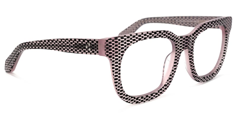 Crunch Square Black-Pink Glasses | Zeelool Glasses2
