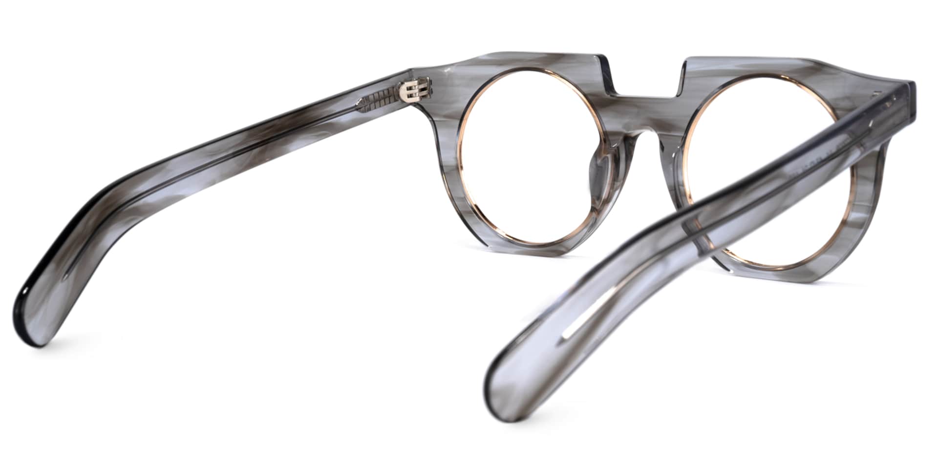 Mckoy Geometric Gray Glasses | Zeelool Glasses4