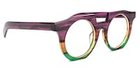 Mckoy Geometric Purple-Green Glasses2