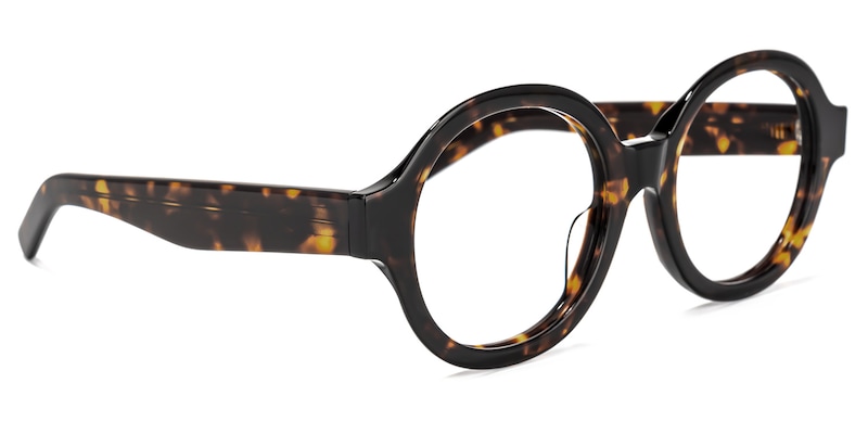 Chavis Round Tortoise Glasses | Zeelool Glasses2