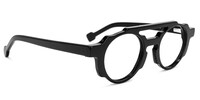 Marlene Round Black Glasses2