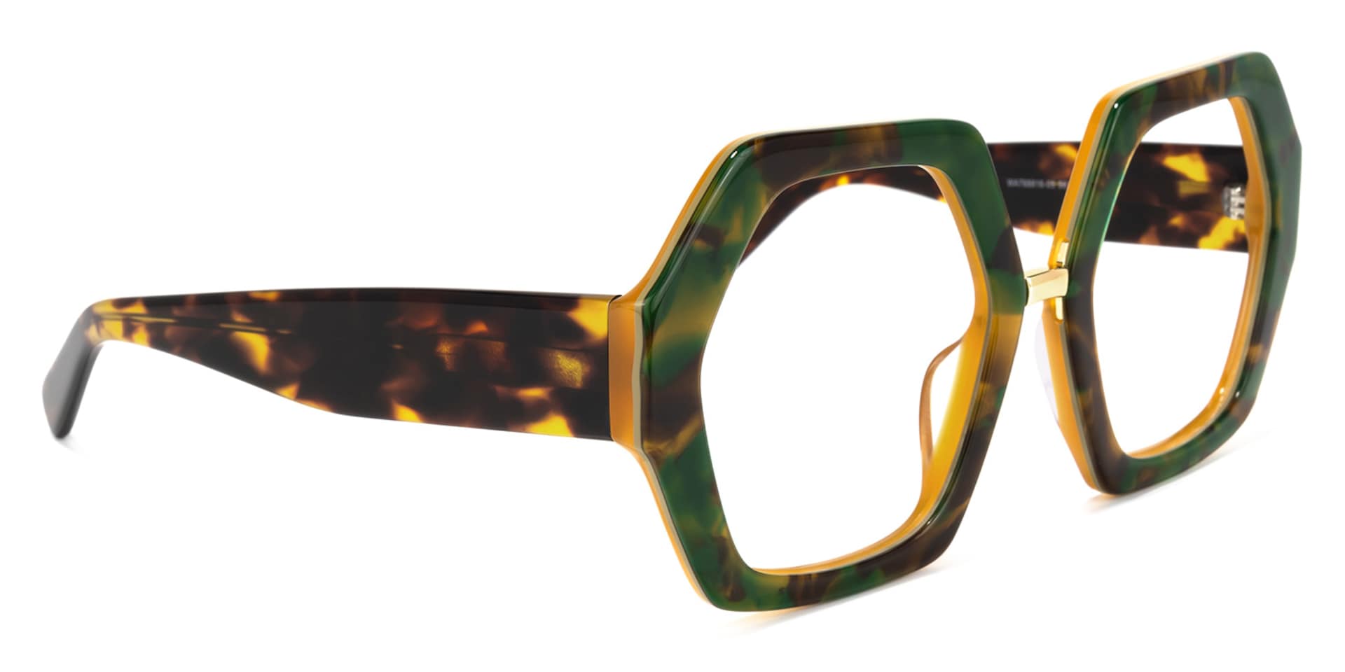 Otero Geometric Green-Floral Glasses | Zeelool Glasses2