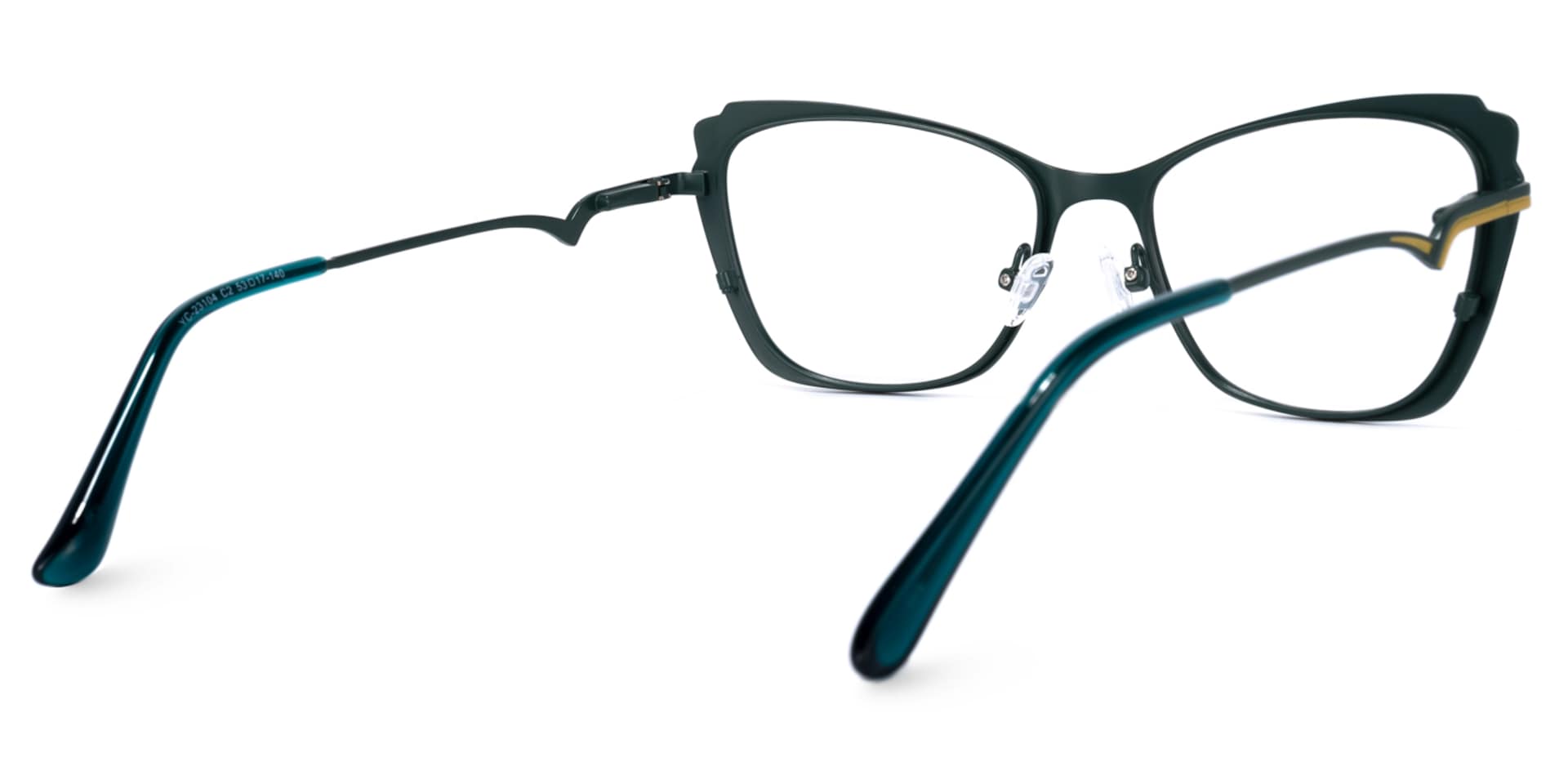Divas Cateye Green Glasses | Zeelool Glasses4
