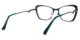 Divas Cateye Green Glasses4
