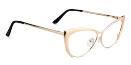 Ellen Cateye Gold Glasses3