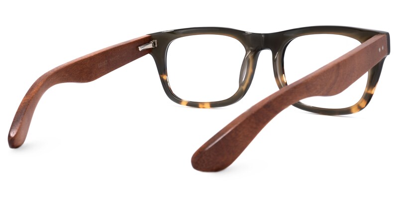 Garz Rectangle Black Glasses | Zeelool Glasses4