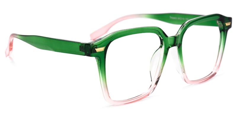 Rivera Square Green Glasses | Zeelool Glasses2
