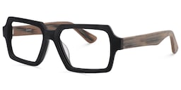 Arthur Geometric Black Glasses2
