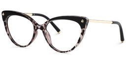 Alivia Cat Eye Black&Tortoise Glasses2