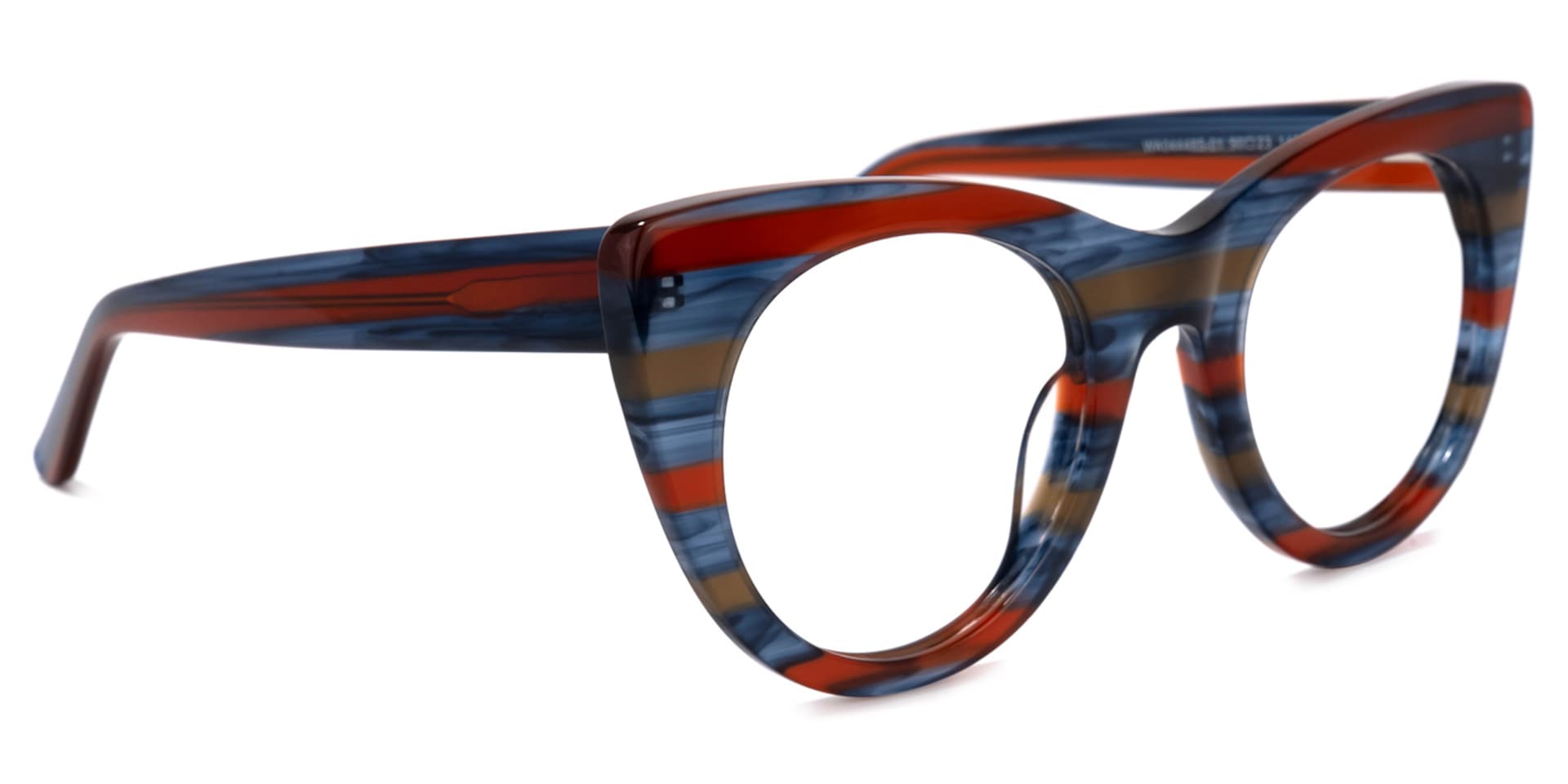 Aronia Cateye Blue-Red Glasses | Zeelool Glasses2