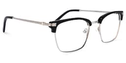 Simmons Browline Black Glasses2