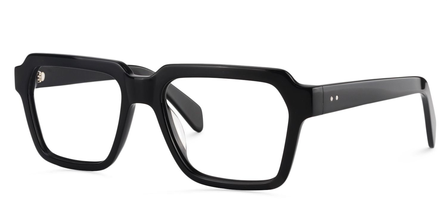 Square Black Glasses | ZEELOOL Canada2