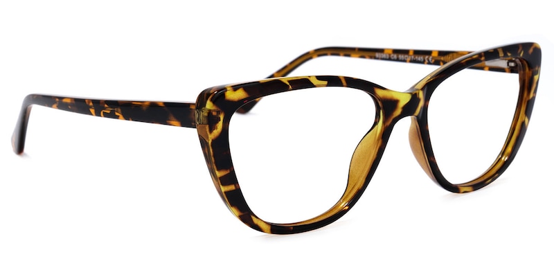 Qamar Cateye Tortoise Glasses | Zeelool Glasses2