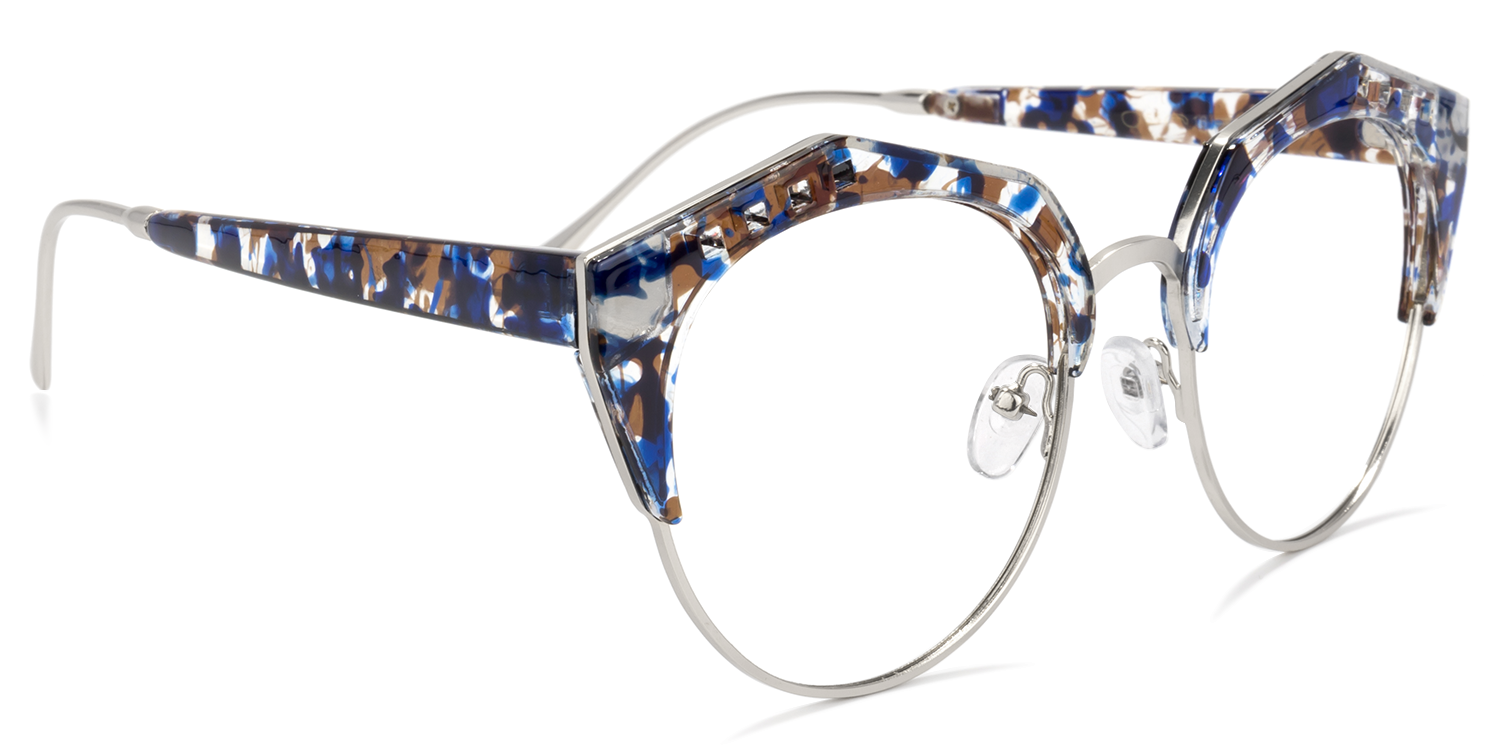 Latoya Geometric Floral Glasses | Zeelool Glasses2
