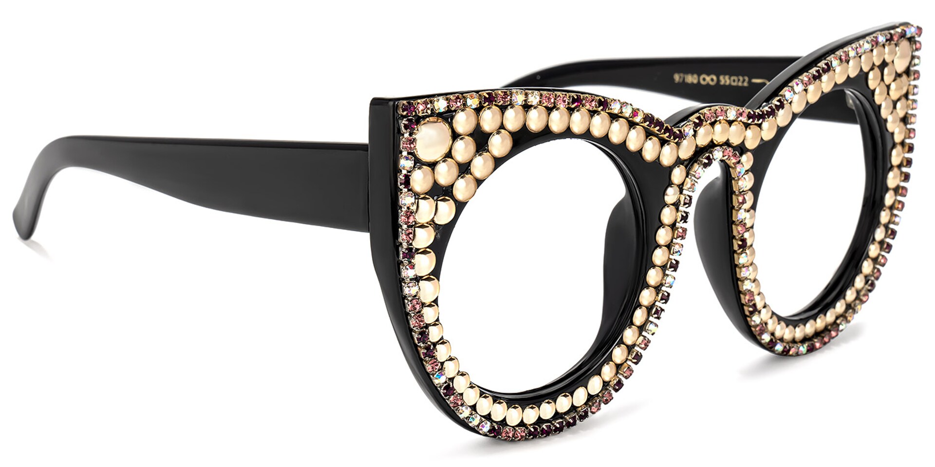 Toshia Cateye Black Glasses | Zeelool Glasses2