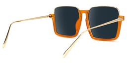 Velez Square Orange Sunglasses3