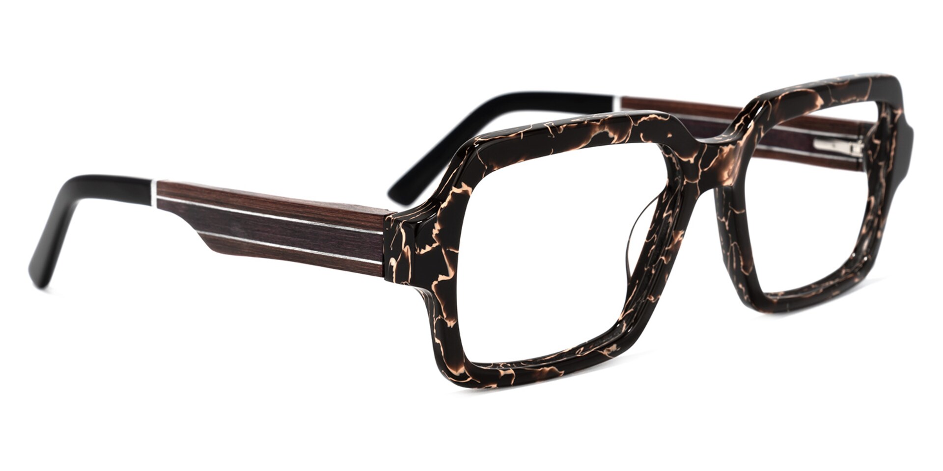 Jack Rectangle Brown Glasses | Zeelool Glasses2