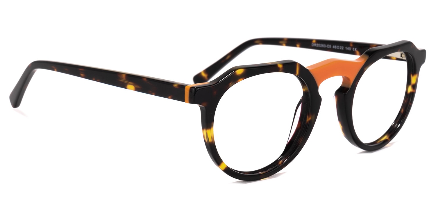 ナミュール Murdoch Geometric Tortoise Glasses | Zeelool Glasses