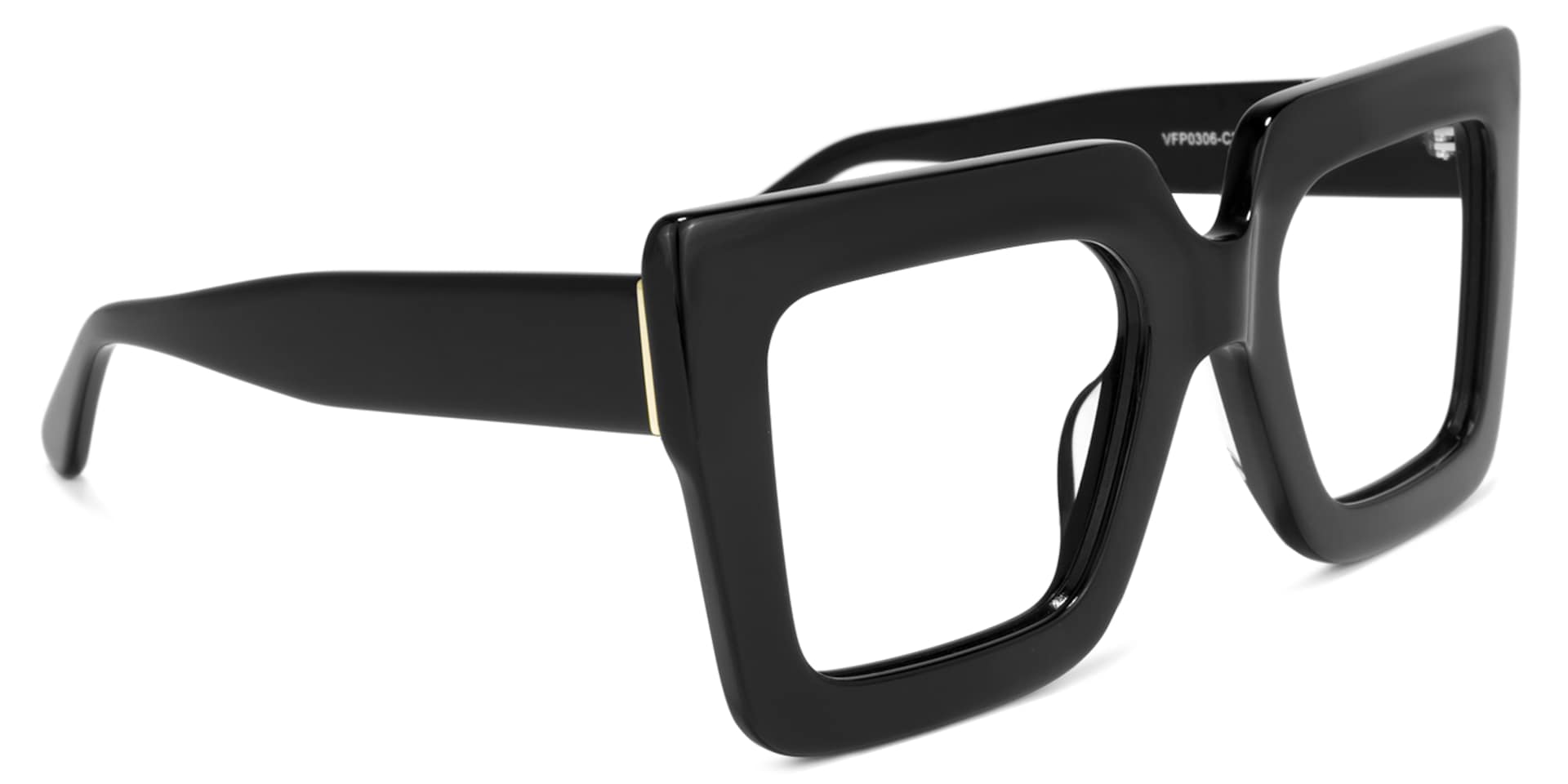 Brandon Square Black Glasses | Zeelool Glasses2