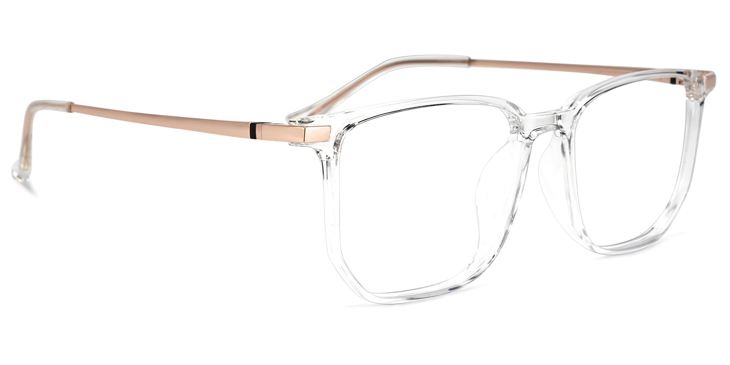 Fezell TR90 Square Crystal Frame Glasses | Zeelool Optical2