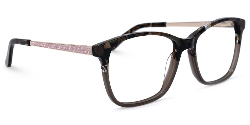 Shakeria Square Two-Tone Glasses | Zeelool Glasses2