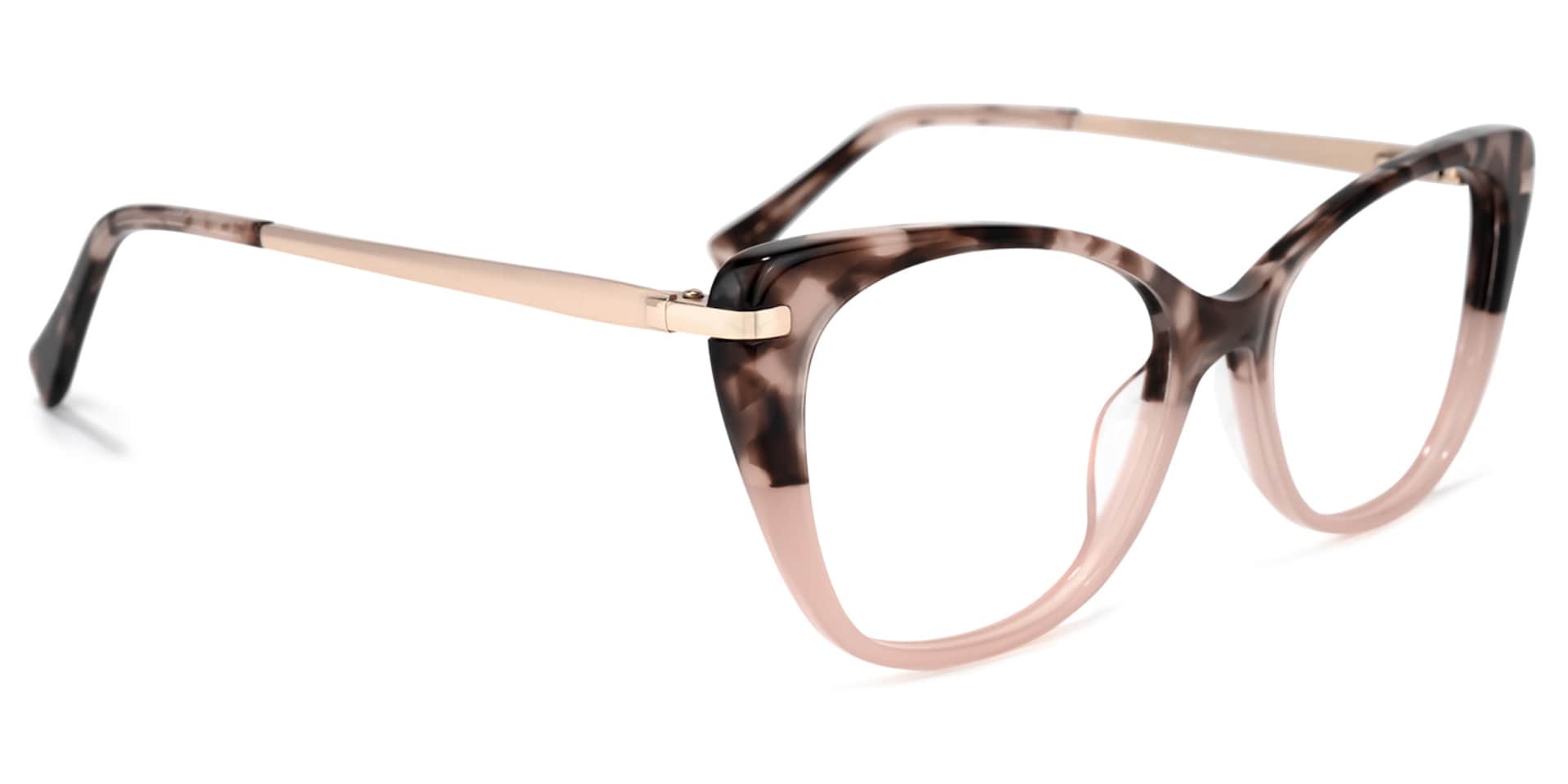 Posey Cateye Two-Tone Glasses | Zeelool Glasses2