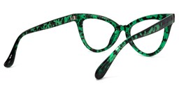 Colla Cateye Green-Floral Glasses3
