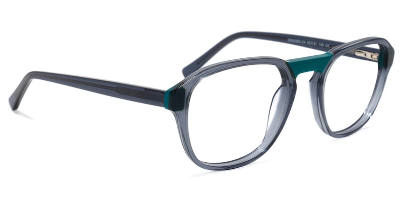 Merritt Square Gray Glasses | Zeelool Glasses2