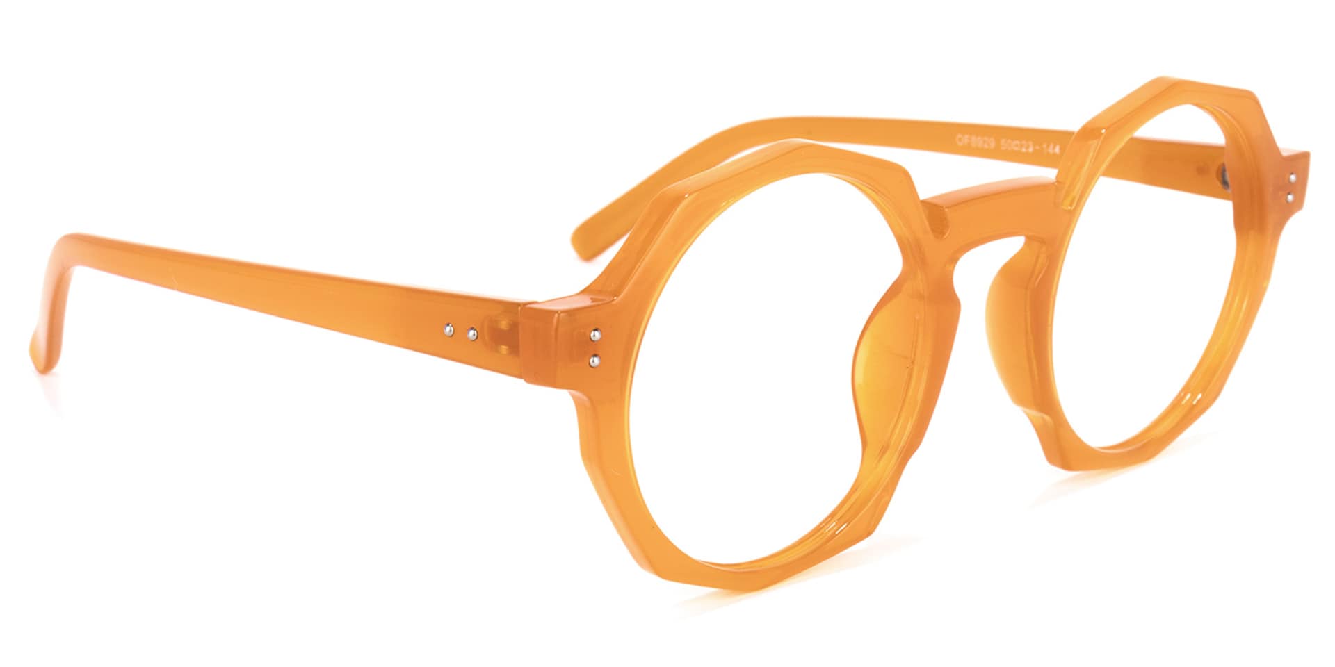 Goodwin Geometric Earthy-Yellow Glasses | Zeelool Glasses2
