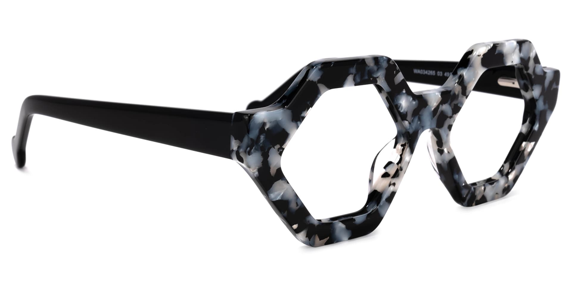 Barreto Geometric Marble Glasses | Zeelool Glasses2