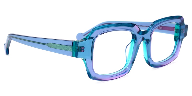 Rune Square Purple Glasses | Zeelool Glasses2