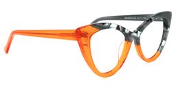 Maxine Cateye Orange Glasses2