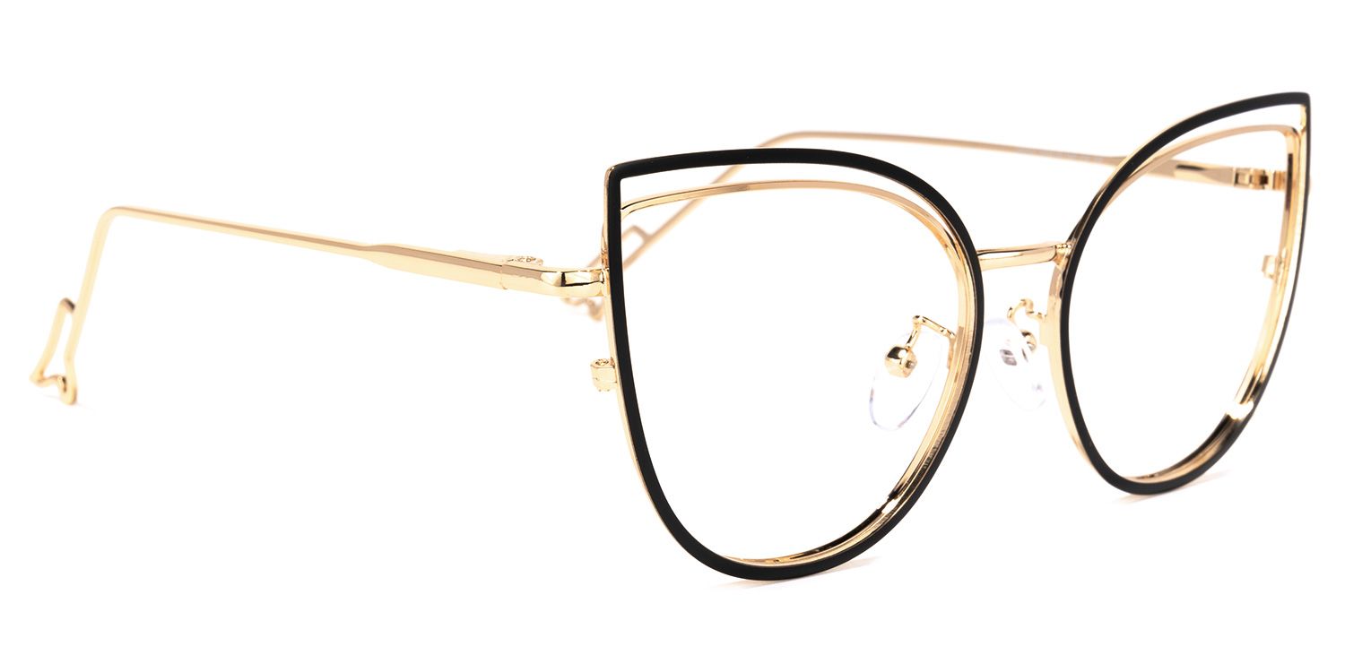 Spivey Cateye Black Glasses | Zeelool Glasses2
