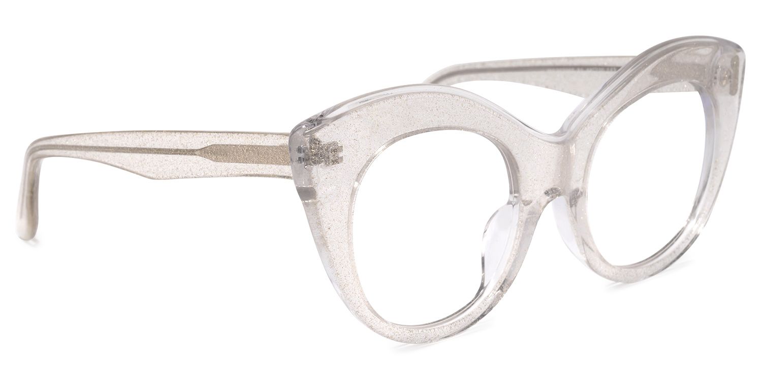 Rosemary Cateye Clear Glasses | Zeelool Glasses2