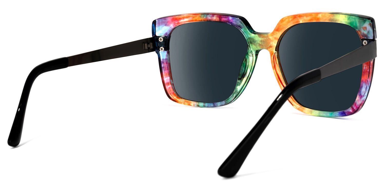 Yaida Square Multicolor Sunglasses | Zeelool Glasses3