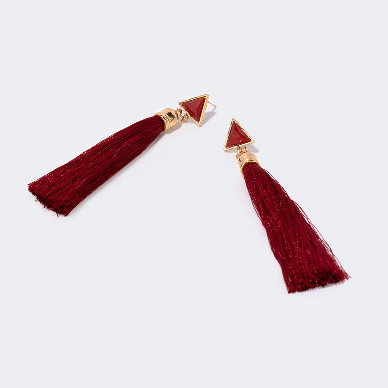 Vogue Bohemian Style Red Tassel Earrings | Zeelool Glasses0