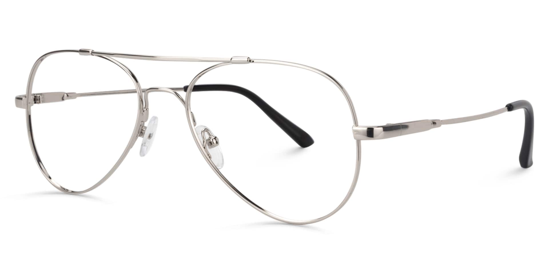 Aviator Silver Glasses | ZEELOOL Canada3