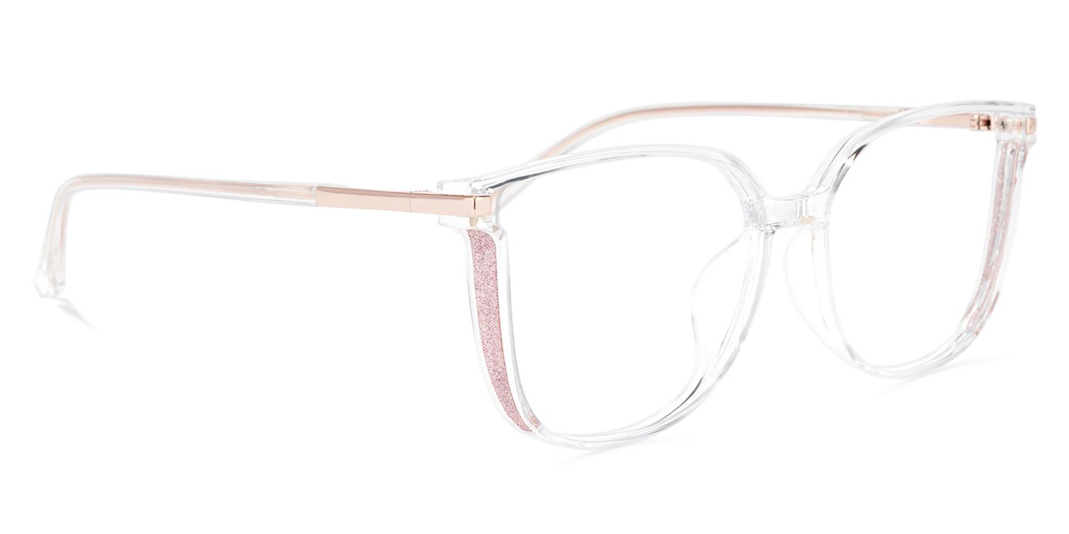 Rodz Square Crystal Frame Glasses | Zeelool Optical2