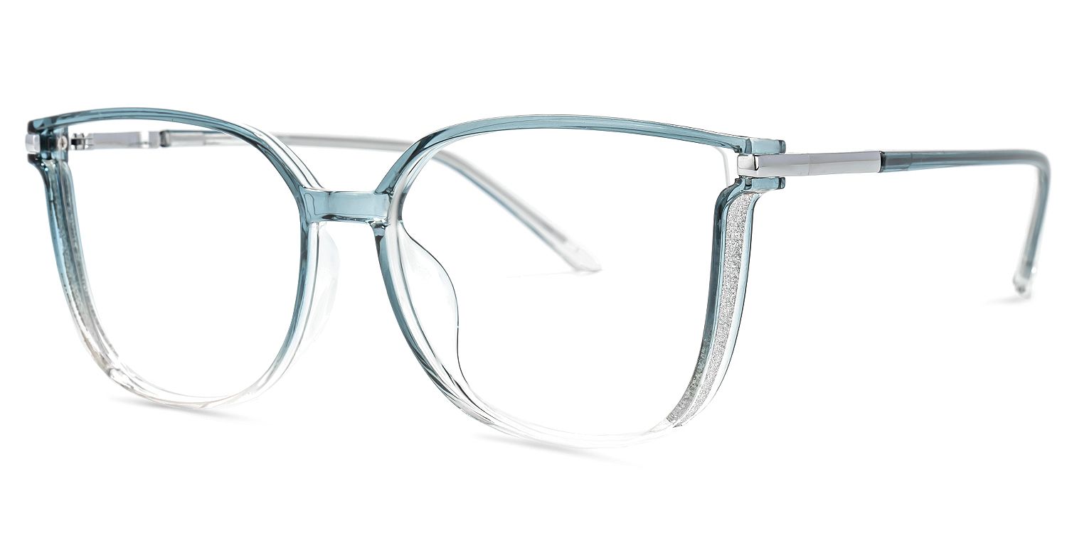 Rodz Square Blue Glasses | Zeelool Glasses1