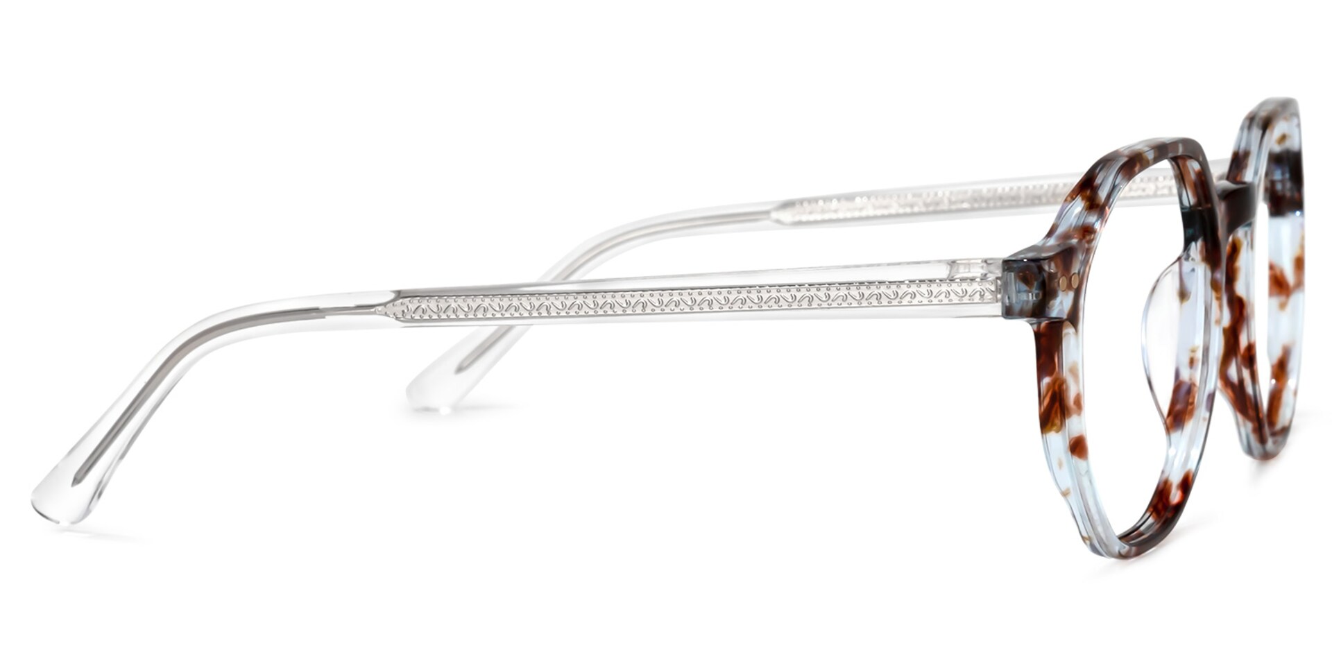 Steven Geometric Floral Glasses | Zeelool Glasses2