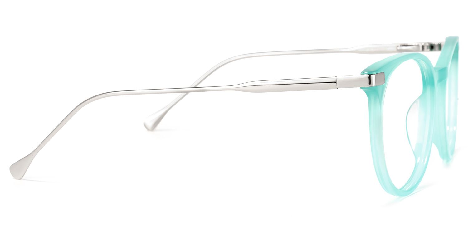 Lenid Round Light-Green Glasses | Zeelool Glasses2