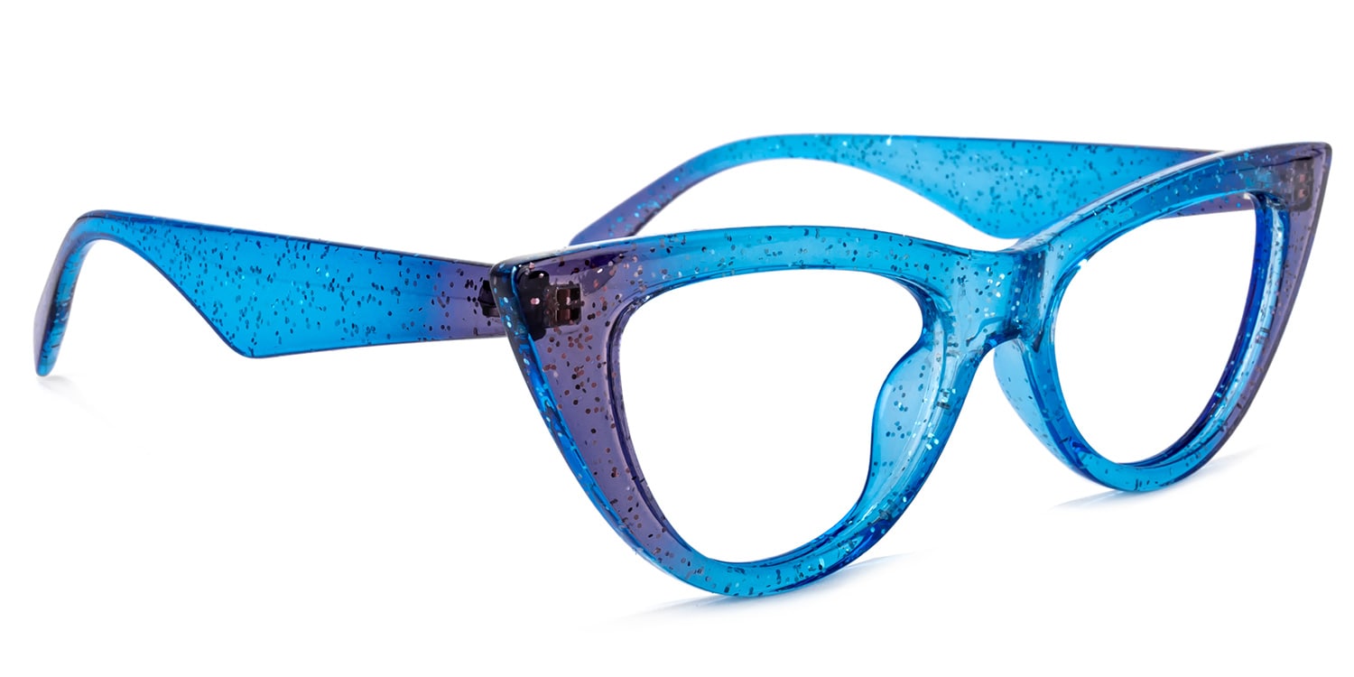 Harding Cateye Blue Glasses | Zeelool Glasses2