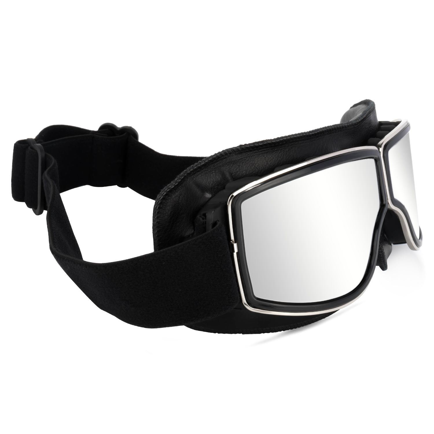 Bond Motorbike Vintage Aviator Helmet Glasses | Zeelool Glasses2