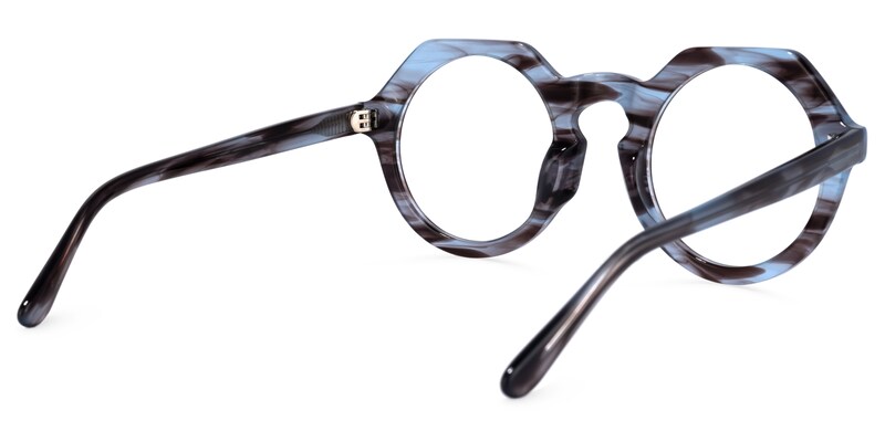 Pirtle Geometric Gray Glasses | Zeelool Glasses3
