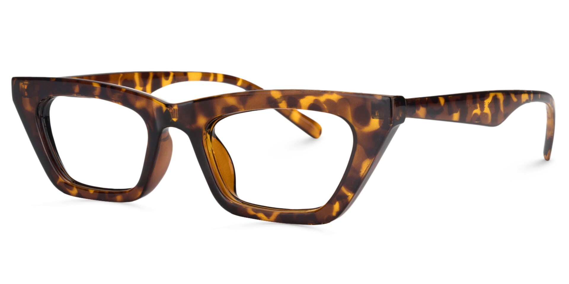 Cat Eye Yellow Tortoise Glasses | Zeelool Glasses2